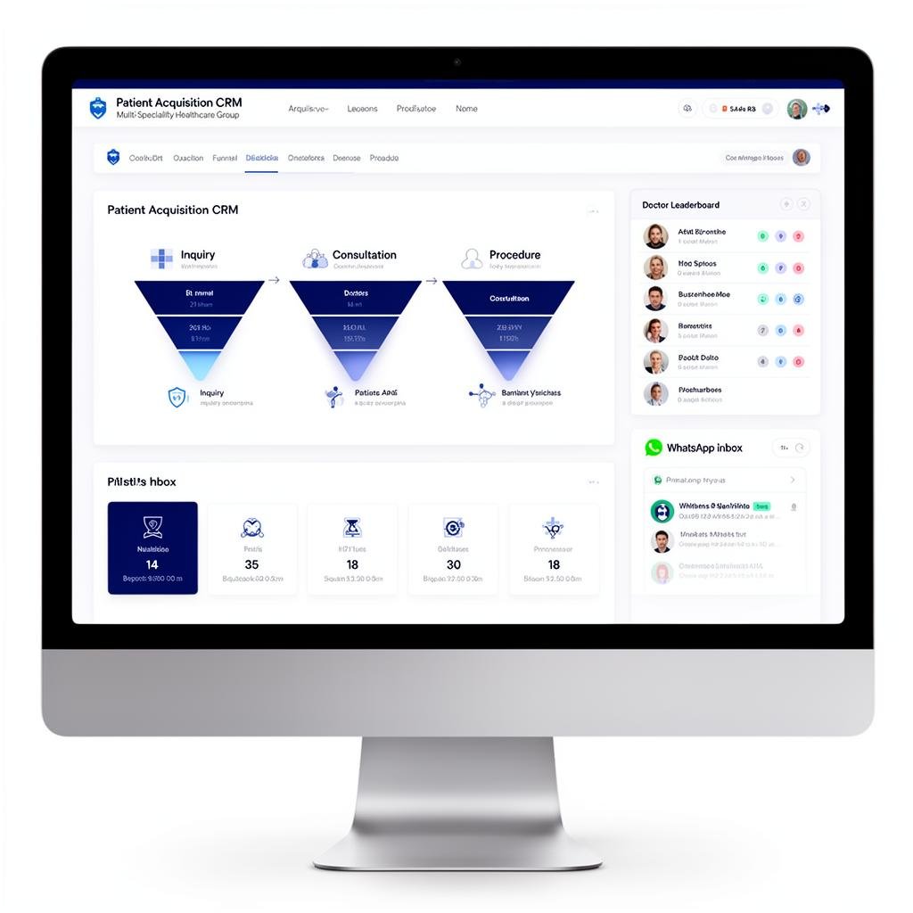 Healthcare growth case study dashboard